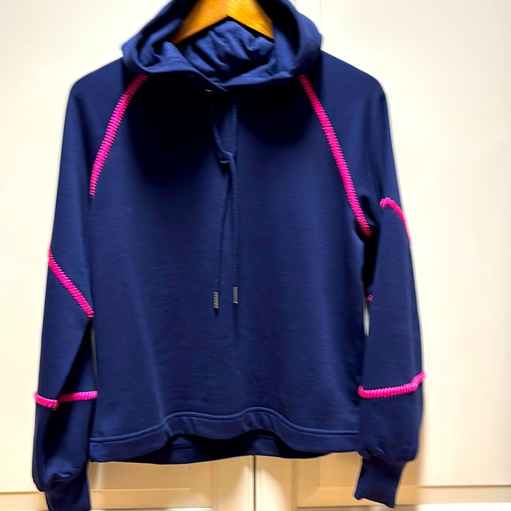 Evereve Hoodie Sz XS Blue